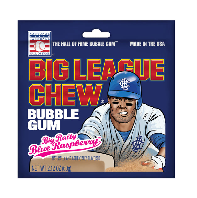 Big League Chew Bubble Gum - Blue Raspberry - Yellow Springs Toy Company